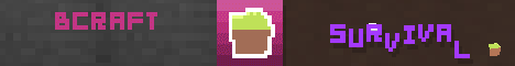 BCRAFT banner BCRAFT Minecraft server banner