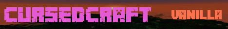 CursedCraft banner CursedCraft Minecraft server banner