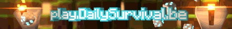 Dailysurvival banner Dailysurvival Minecraft server banner