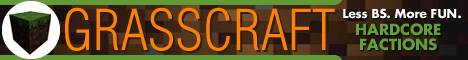 GrassCraft Hardcore Factions banner GrassCraft Hardcore Factions Minecraft server banner