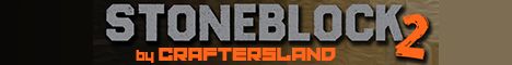 FTB StoneBlock2 by CraftersLand banner FTB StoneBlock2 by CraftersLand Minecraft server banner