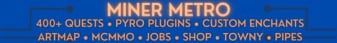 Miner Metro banner Miner Metro Minecraft server banner