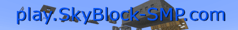 SkyBlock-SMP banner SkyBlock-SMP Minecraft server banner