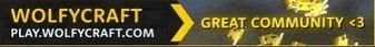 WolfyCraft banner WolfyCraft Minecraft server banner