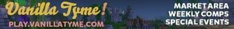 Vanilla Tyme banner Vanilla Tyme Minecraft server banner
