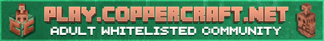 CopperCraft banner CopperCraft Minecraft server banner