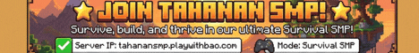 TahananSMP banner TahananSMP Minecraft server banner