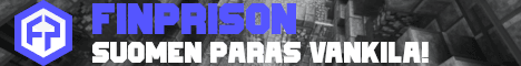 Finprison banner Finprison Minecraft server banner