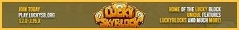 Lucky Skyblock banner Lucky Skyblock Minecraft server banner