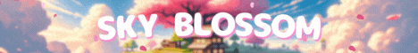 Sky Blossom banner Sky Blossom Minecraft server banner