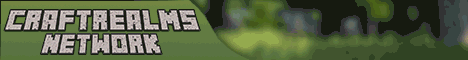 CraftRealms banner CraftRealms Minecraft server banner