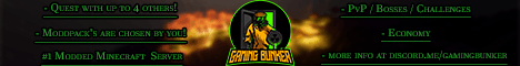 Gaming Bunkers Modded Server banner Gaming Bunkers Modded Server Minecraft server banner