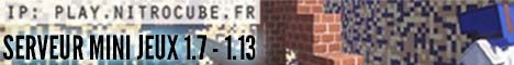 Nitrocube | Serveur Mini Jeux banner Nitrocube | Serveur Mini Jeux Minecraft server banner