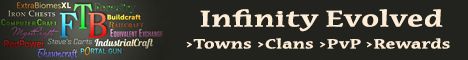 FTB Infinity Evolved by CraftersLand banner FTB Infinity Evolved by CraftersLand Minecraft server banner