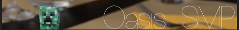 Oasis MC banner Oasis MC Minecraft server banner