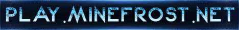 MineFrost Network banner MineFrost Network Minecraft server banner