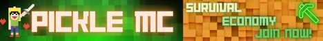 PickleMC banner PickleMC Minecraft server banner