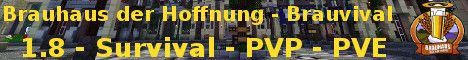 Brauhaus der Hoffnung | Brauvival-Server banner Brauhaus der Hoffnung | Brauvival-Server Minecraft server banner