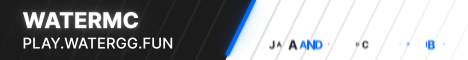 WaterMC banner WaterMC Minecraft server banner