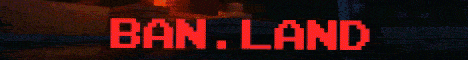 ban land banner ban land Minecraft server banner