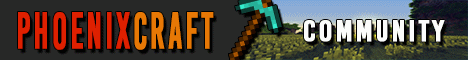PhoenixCraft banner PhoenixCraft Minecraft server banner