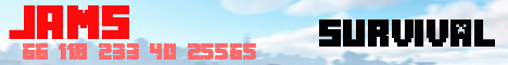 JAMS banner JAMS Minecraft server banner