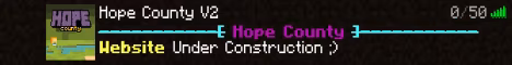 Hope County banner Hope County Minecraft server banner