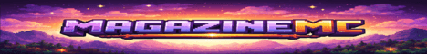 MagazineMC banner MagazineMC Minecraft server banner