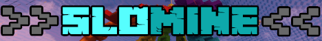 SloMine banner SloMine Minecraft server banner