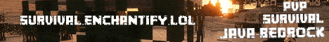 Enchantify banner Enchantify Minecraft server banner