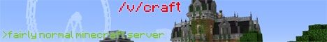 /v/craft banner /v/craft Minecraft server banner