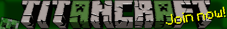 Titancraft banner Titancraft Minecraft server banner