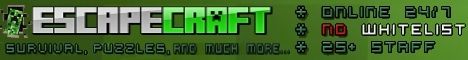 Escapecraft banner Escapecraft Minecraft server banner