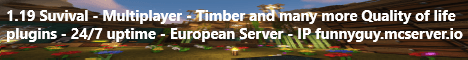 FunnyGuy banner FunnyGuy Minecraft server banner