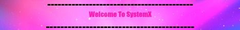 SystemX banner SystemX Minecraft server banner
