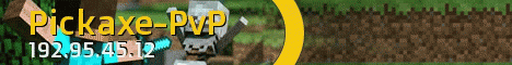 Pickaxe-PvP banner Pickaxe-PvP Minecraft server banner