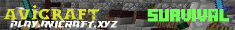 AviCraft banner AviCraft Minecraft server banner