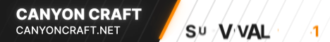 Canyon Craft banner Canyon Craft Minecraft server banner