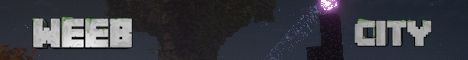 Weeb City banner Weeb City Minecraft server banner