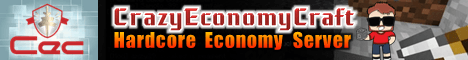 Crazy Economy Craft banner Crazy Economy Craft Minecraft server banner