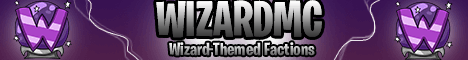 WizardMC banner WizardMC Minecraft server banner