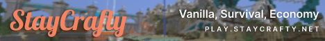 StayCrafty banner StayCrafty Minecraft server banner