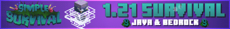 Simple Survival banner Simple Survival Minecraft server banner