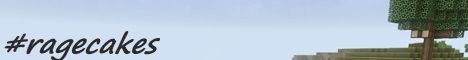 #ragecakes HARD Survival banner #ragecakes HARD Survival Minecraft server banner