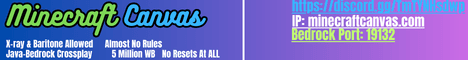 Minecraft Canvas banner Minecraft Canvas Minecraft server banner