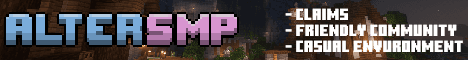 AlterMC banner AlterMC Minecraft server banner