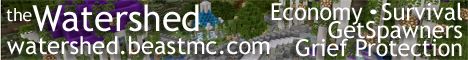 Watershed II banner Watershed II Minecraft server banner