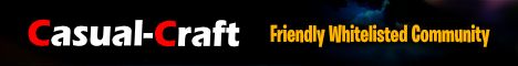 Casual-Craft banner Casual-Craft Minecraft server banner