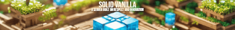 Solid Vanilla banner Solid Vanilla Minecraft server banner