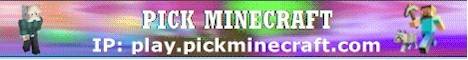 Pick Minecraft banner Pick Minecraft Minecraft server banner